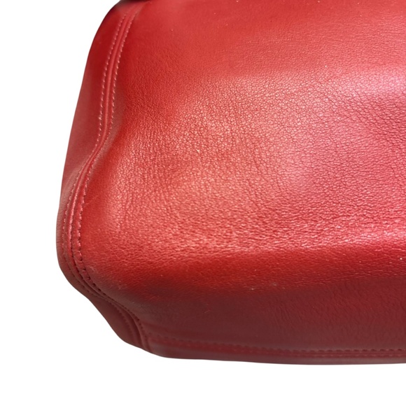 Coach vintage 4157 red leather wavely should bag - Picture 6 of 13